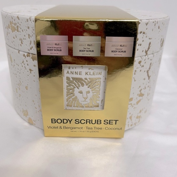 Anne Klein BODY SCRUB SET Violet & Bergamot • Tea Tree • Coconut - Picture 2 of 6